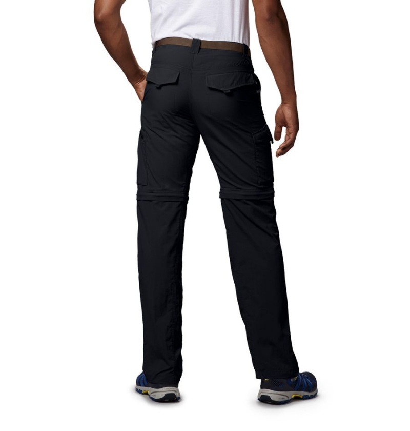 Black Men's Columbia Silver Ridge Convertible Pants | 6514-TWHZL