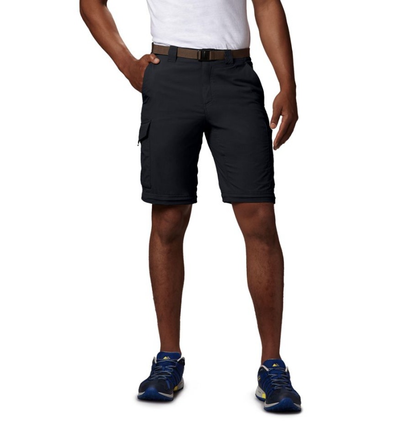 Black Men's Columbia Silver Ridge Convertible Pants | 6514-TWHZL