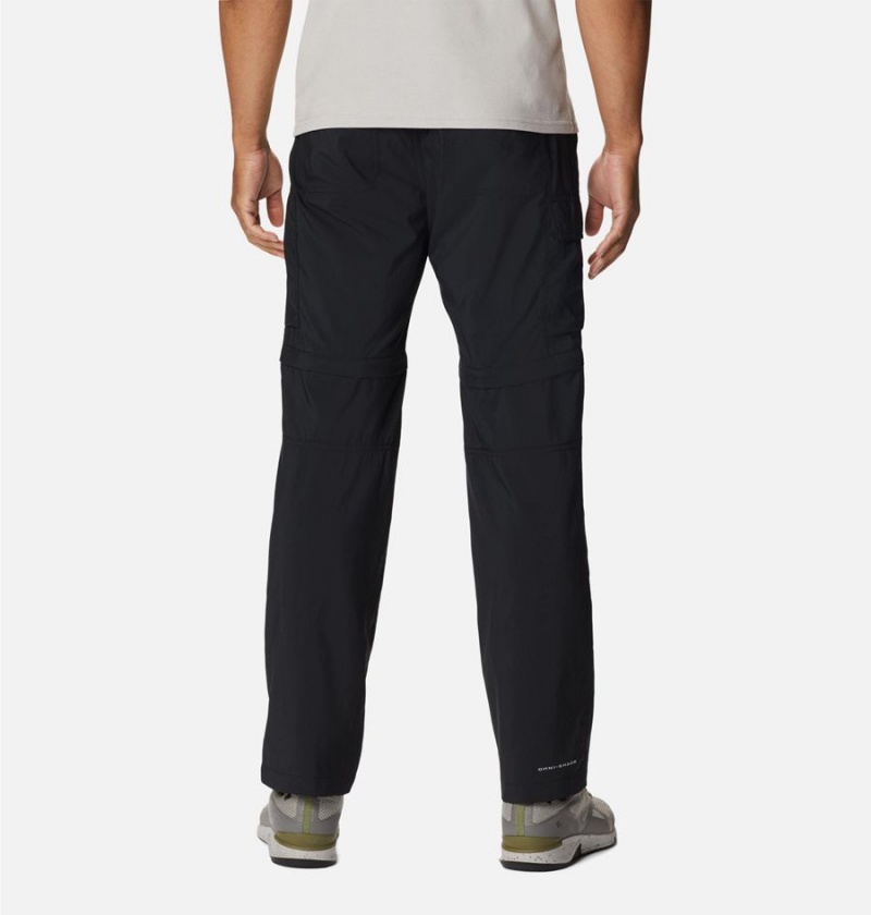 Black Men's Columbia Silver Ridge Utility Convertible Pants | 1625-WRCOM