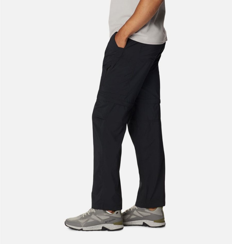 Black Men's Columbia Silver Ridge Utility Convertible Pants | 1625-WRCOM