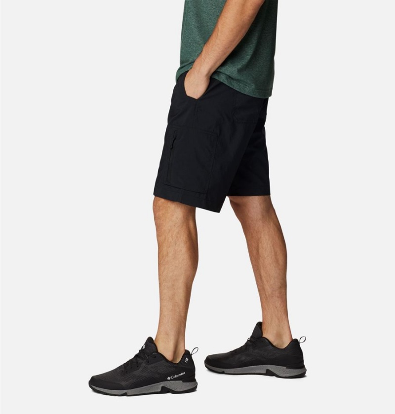 Black Men's Columbia Silver Ridge Utility Cargo Shorts | 1389-KABXC