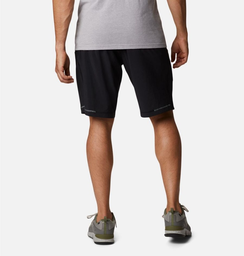 Black Men's Columbia Stealth Camp Active Shorts | 4107-BLUIQ