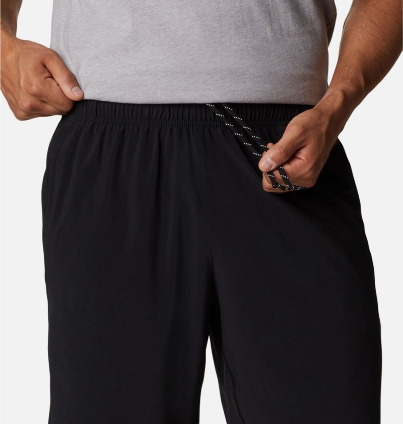 Black Men's Columbia Stealth Camp Active Shorts | 4107-BLUIQ