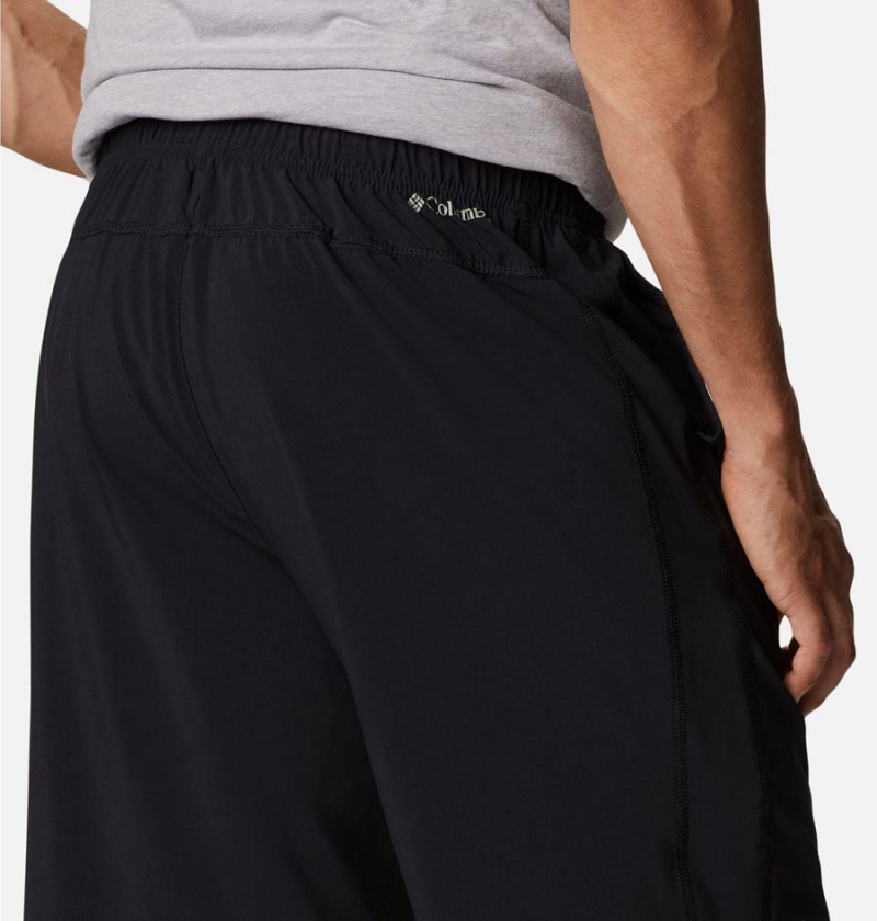 Black Men's Columbia Stealth Camp Active Shorts | 4107-BLUIQ