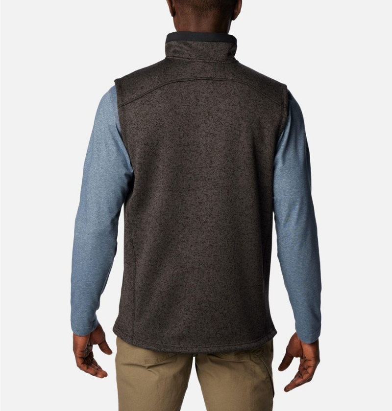 Black Men's Columbia Sweater Weather Vest | 1958-RBEIJ