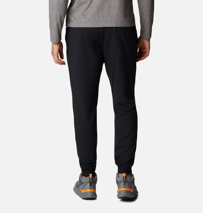 Black Men's Columbia Tech Trail Knit Joggers Pants | 3194-OWDSJ