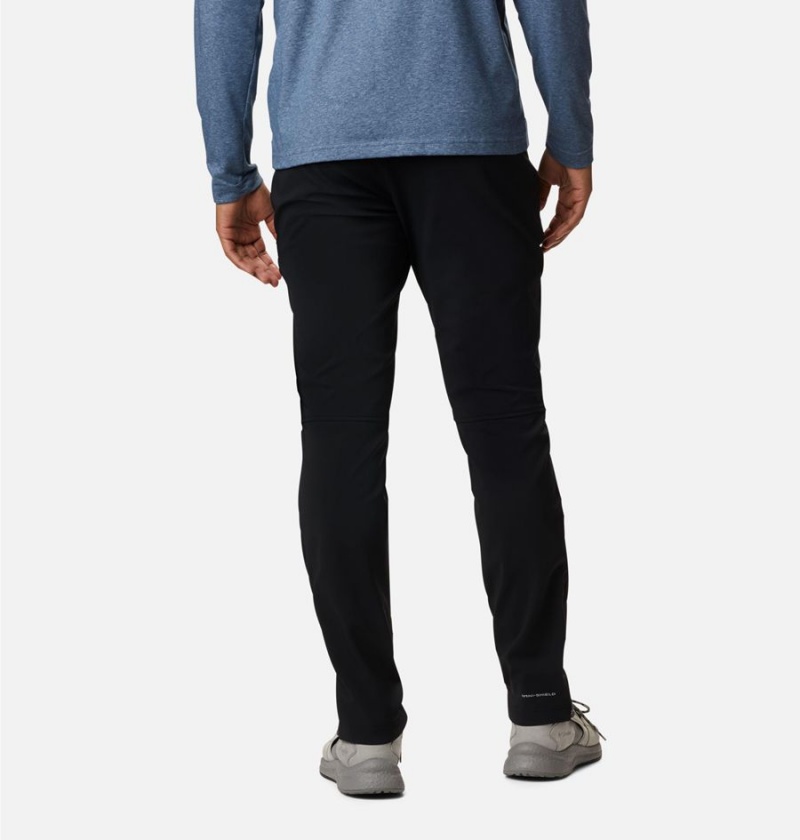 Black Men's Columbia Tech Trail Warm Pants | 9280-JUFHQ