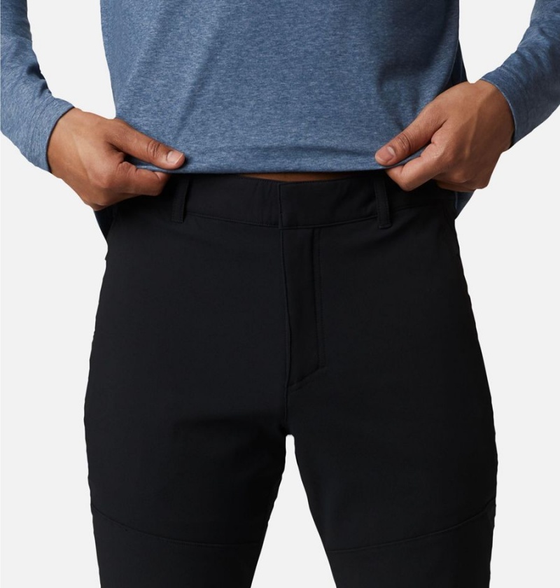 Black Men's Columbia Tech Trail Warm Pants | 9280-JUFHQ