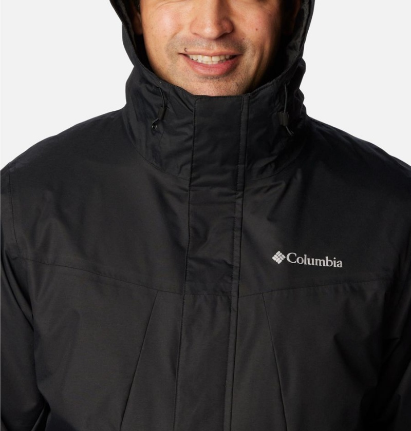 Black Men's Columbia Tunnel Falls Interchange 3 In 1 Jackets | 8176-VBLWM