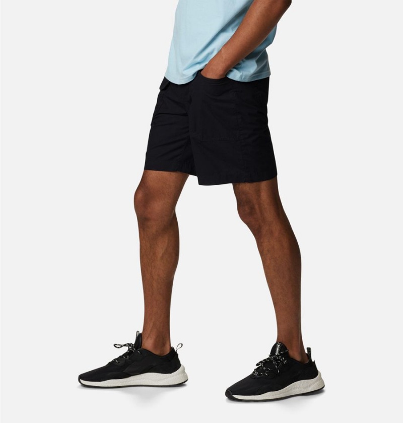 Black Men's Columbia Washed Out Cargo Shorts | 3041-VOTXY