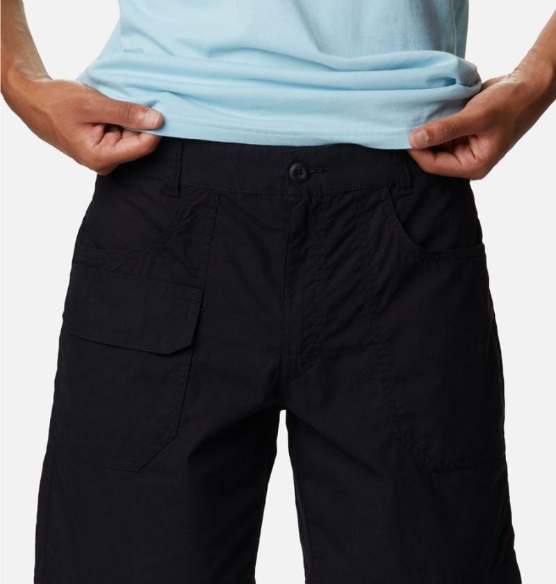 Black Men's Columbia Washed Out Cargo Shorts | 3041-VOTXY