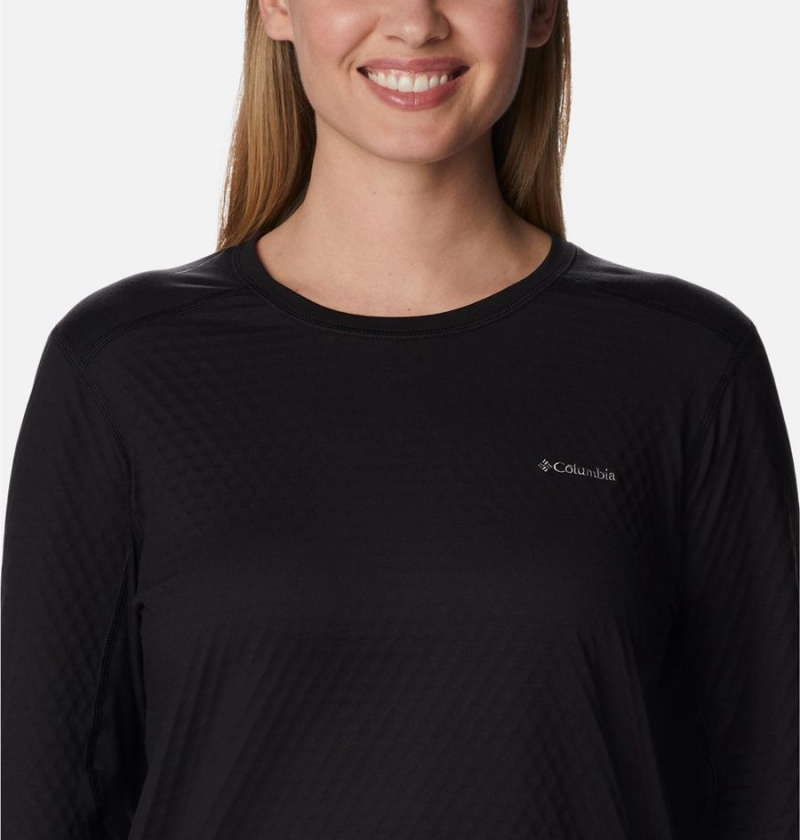 Black Women's Columbia Bliss Ascent Long Sleeve T-Shirt | 2903-RIGQB