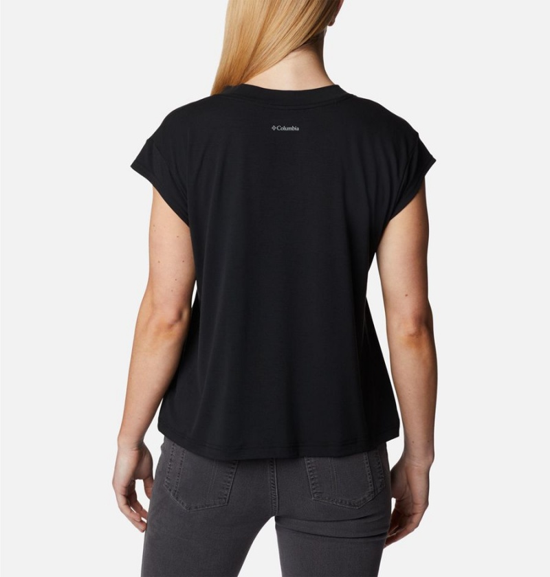 Black Women's Columbia Boundless Beauty T-Shirt | 3458-TGRON