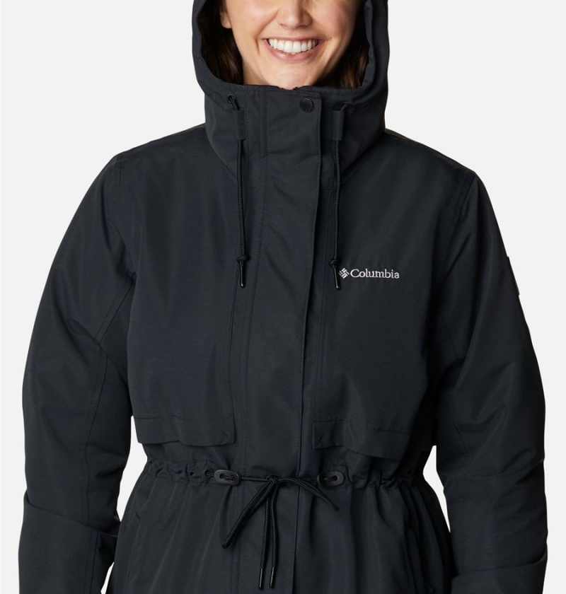 Black Women's Columbia Drop Ridge Interchange 3 In 1 Jackets | 5497-YWXPB