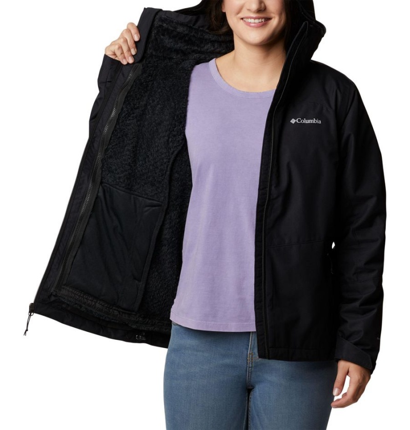 Black Women's Columbia Gulfport Interchange 3 In 1 Jackets | 4056-XYBIZ