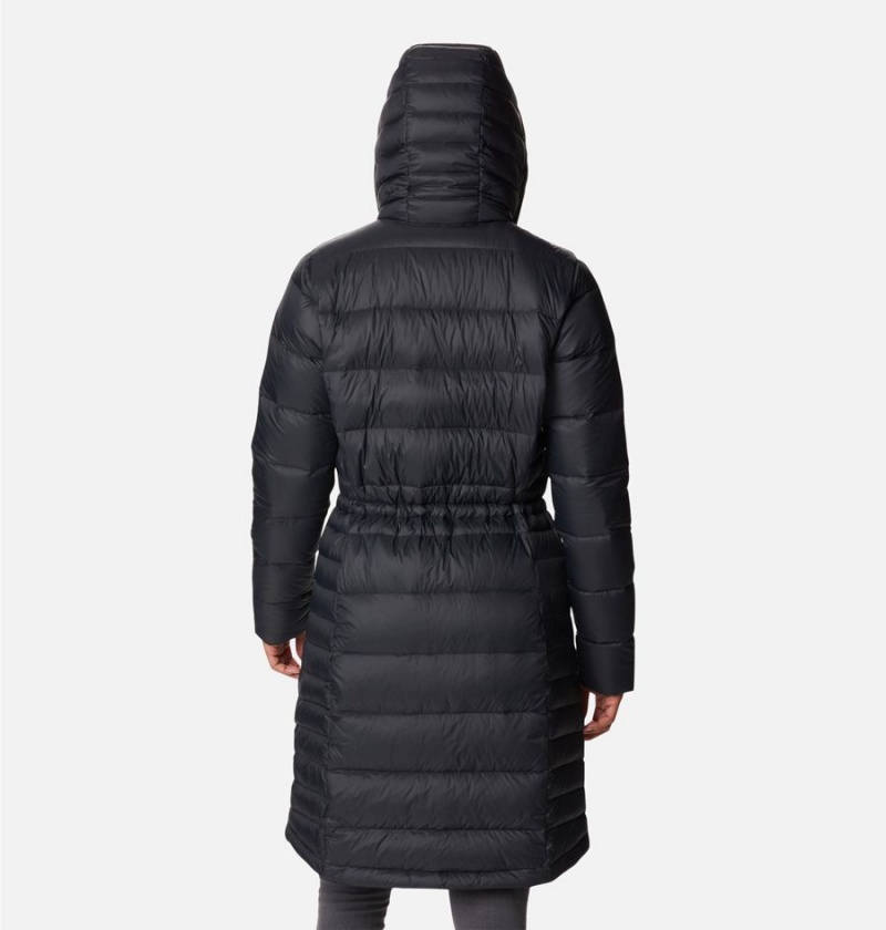 Black Women's Columbia Hexbreaker Elite Down Coats | 6307-PTSDO