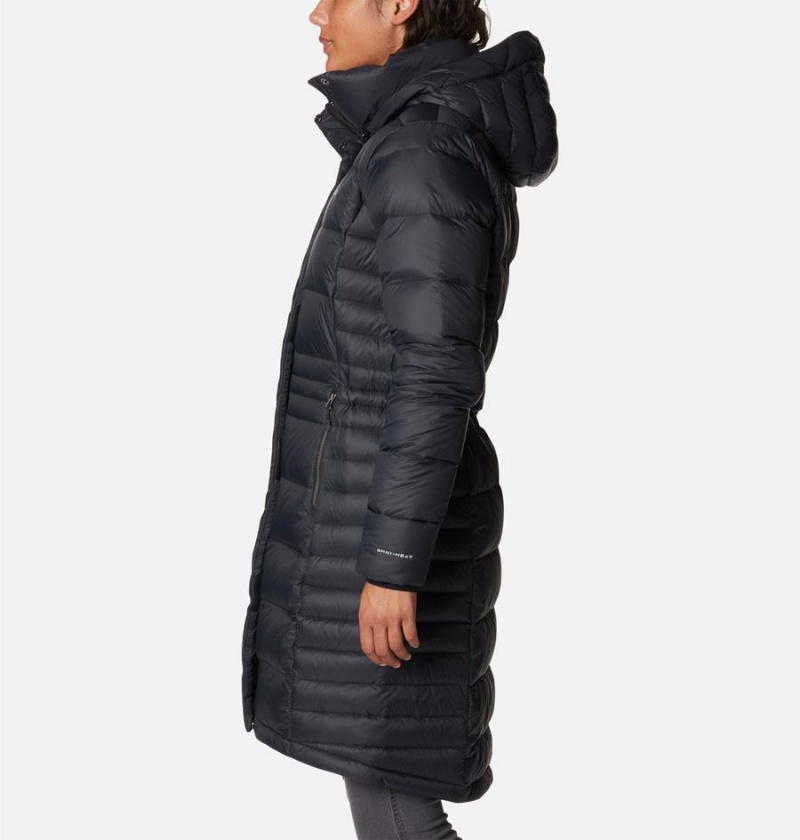 Black Women's Columbia Hexbreaker Elite Down Coats | 6307-PTSDO