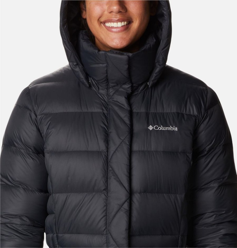 Black Women's Columbia Hexbreaker Elite Down Coats | 6307-PTSDO