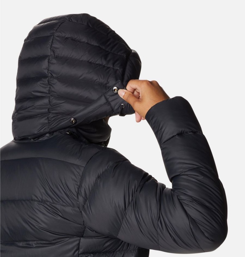 Black Women's Columbia Hexbreaker Elite Down Coats | 6307-PTSDO