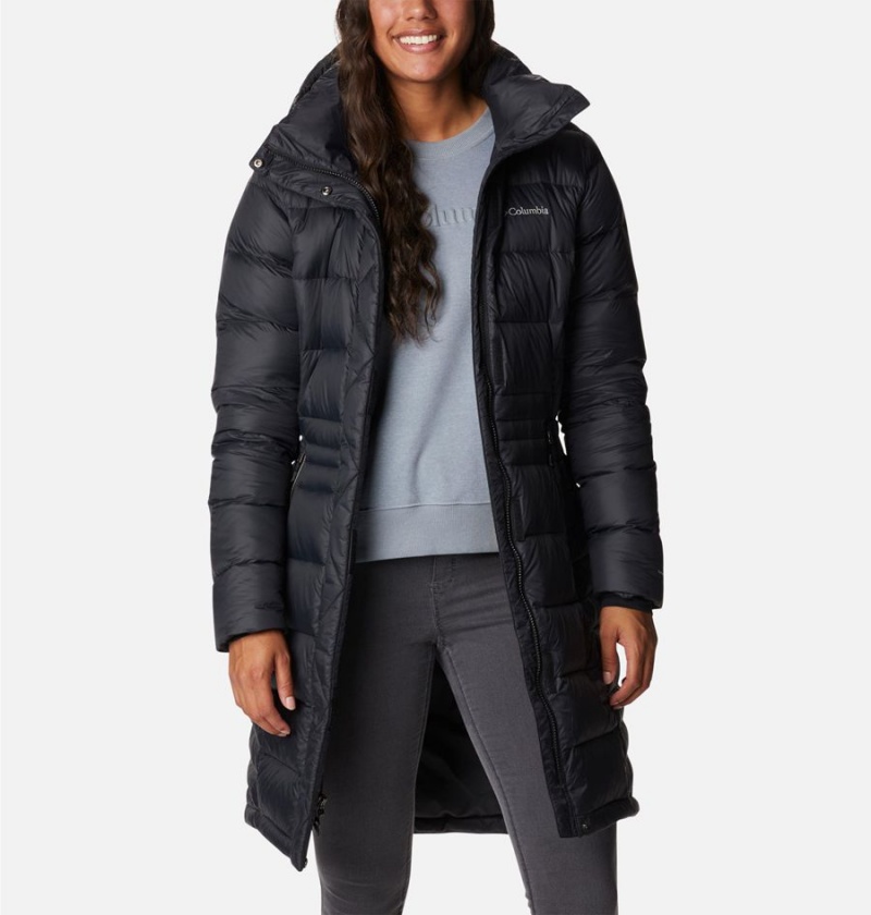 Black Women's Columbia Hexbreaker Elite Down Coats | 6307-PTSDO