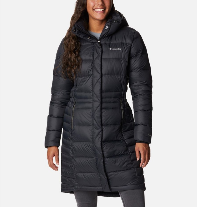 Black Women\'s Columbia Hexbreaker Elite Down Coats | 6307-PTSDO