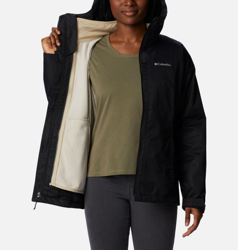 Black Women's Columbia Hikebound Interchange 3 In 1 Jackets | 4890-VNACO