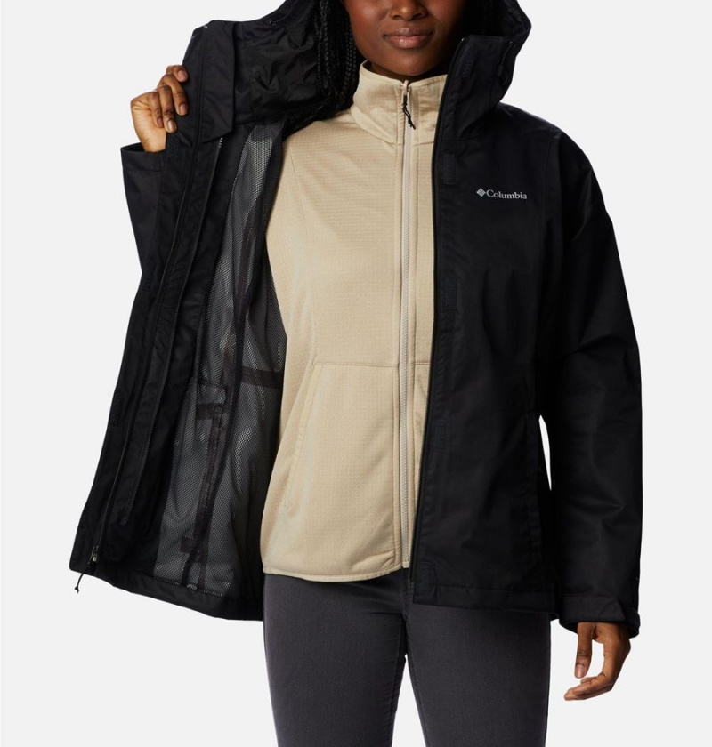 Black Women's Columbia Hikebound Interchange 3 In 1 Jackets | 4890-VNACO