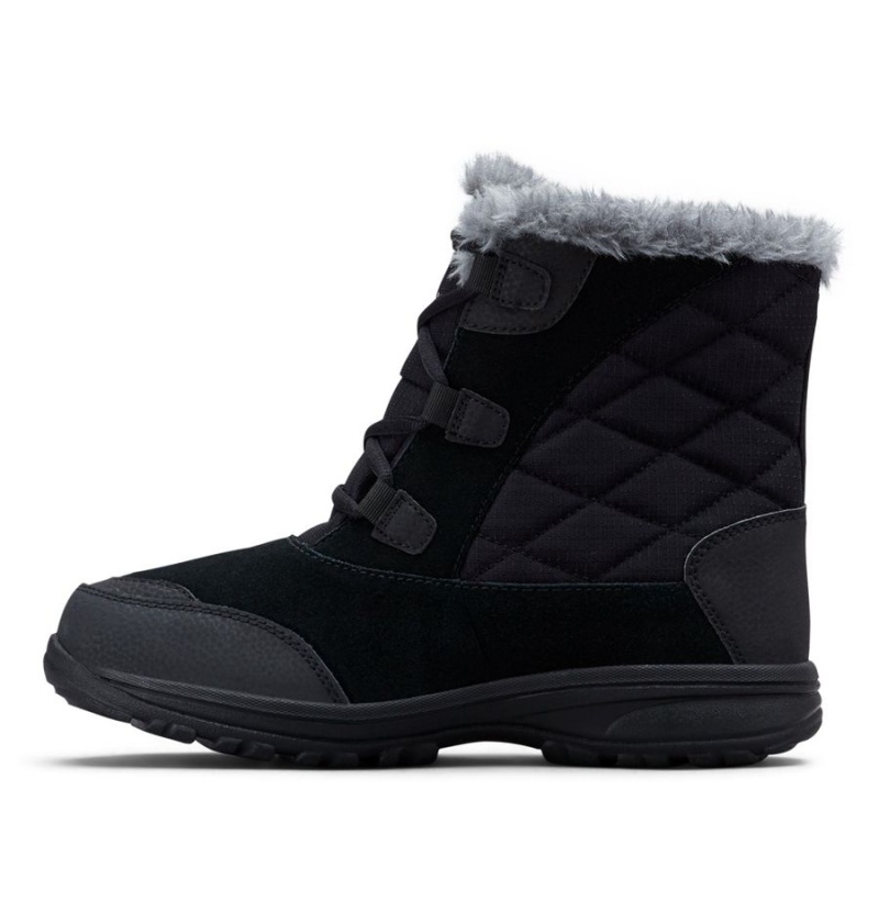 Black Women's Columbia Ice Maiden Shorty Boots | 9754-XSYLU