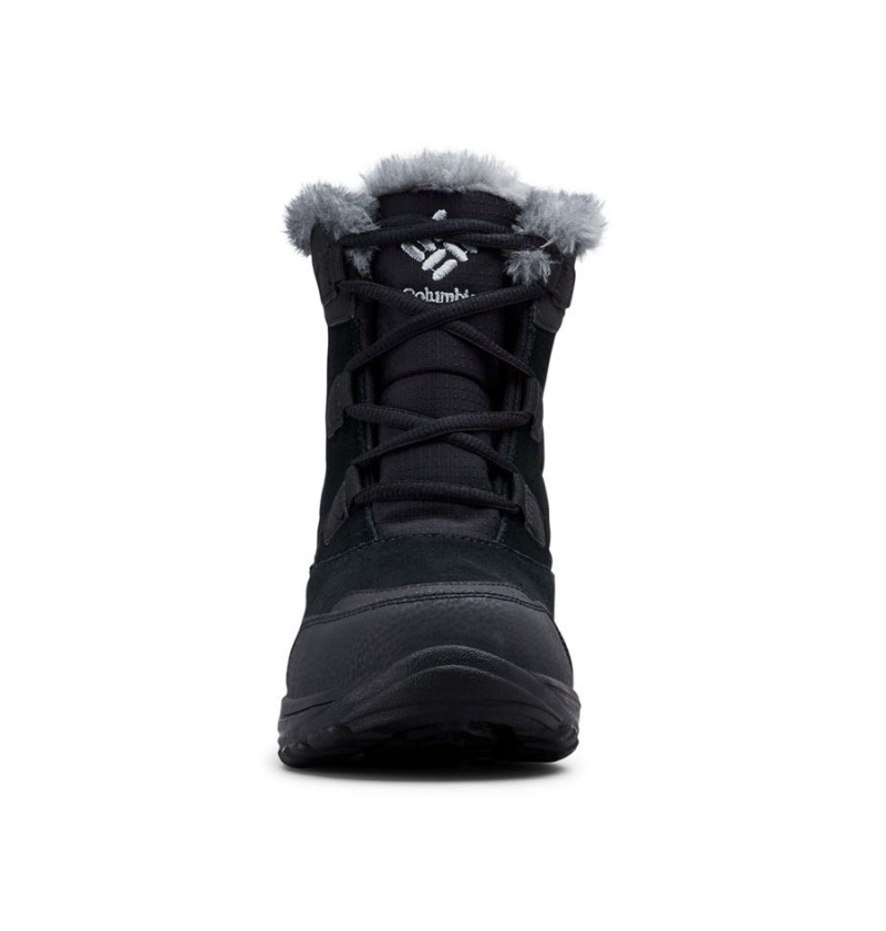 Black Women's Columbia Ice Maiden Shorty Boots | 9754-XSYLU