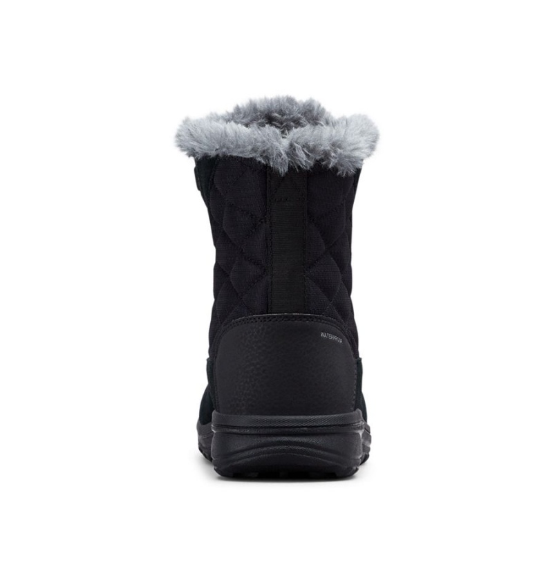 Black Women's Columbia Ice Maiden Shorty Boots | 9754-XSYLU