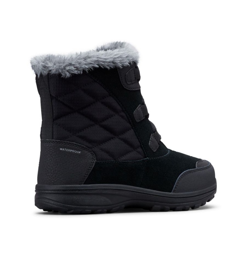 Black Women's Columbia Ice Maiden Shorty Boots | 9754-XSYLU