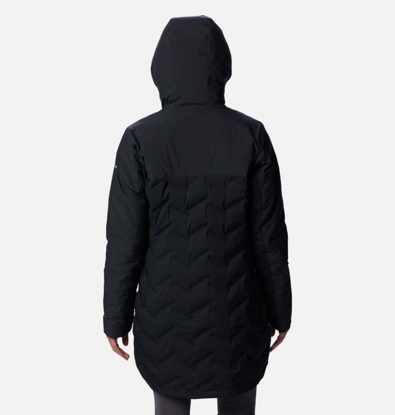 Black Women's Columbia Mountain Croo II Mid Down Coats | 9546-CEFTB