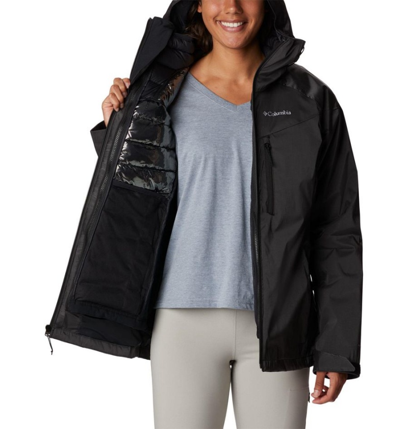 Black Women's Columbia Oak Ridge Interchange 3 In 1 Jackets | 9823-RGTOH