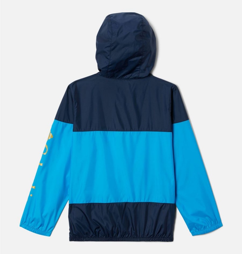 Blue Kids' Columbia Flash Challenger Windbreaker Jacket | 8461-HGTVS