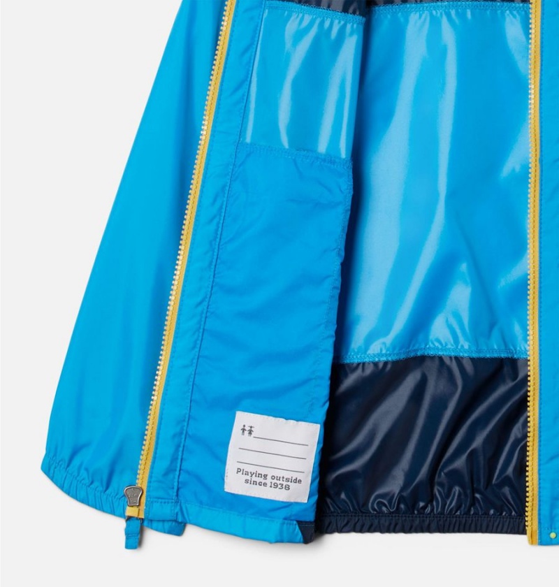 Blue Kids' Columbia Flash Challenger Windbreaker Jacket | 8461-HGTVS