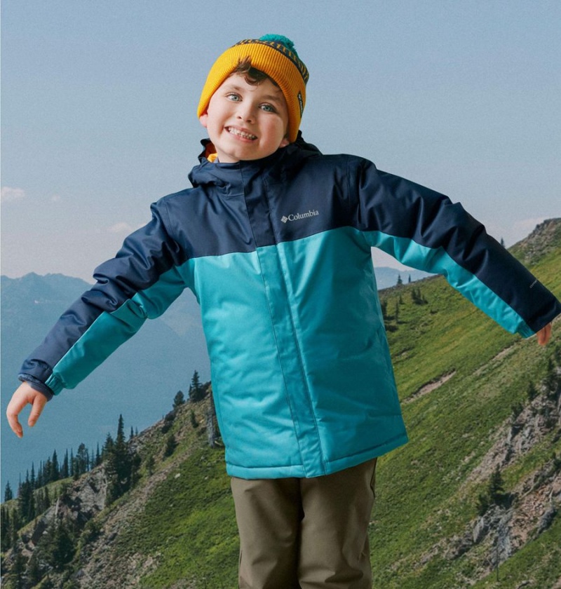 Blue Kids' Columbia Hikebound Insulated Jacket | 5091-OMFET