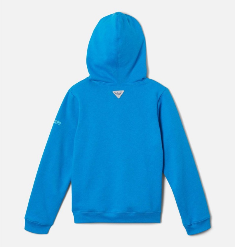 Blue Kids' Columbia PFG Elements Pullover Hoodie | 1908-IBHPE