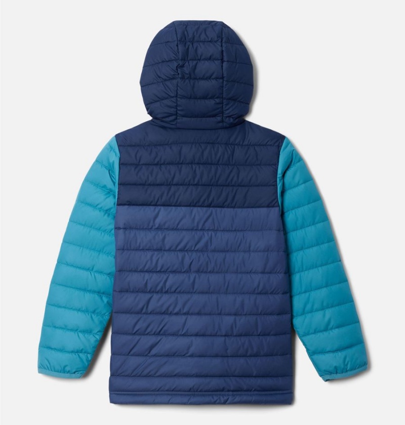 Blue Kids' Columbia Powder Lite Hooded Jacket | 5693-OYGUR