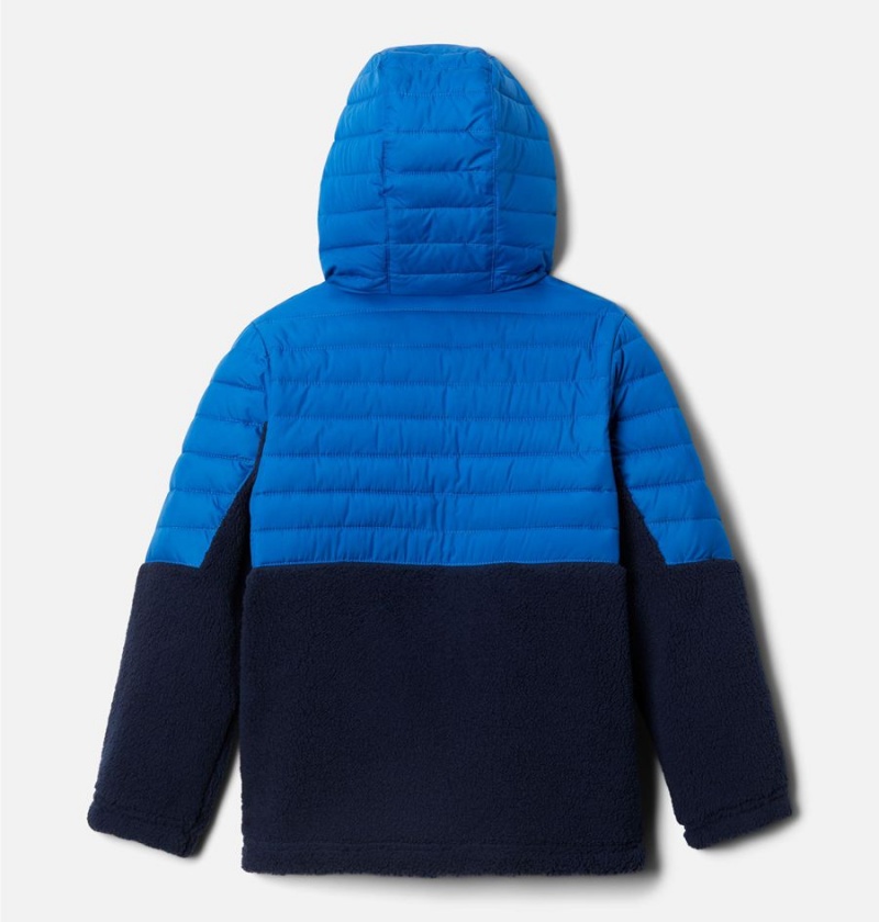 Blue Kids' Columbia Powder Lite Novelty Hooded Jacket | 8015-GWPHY