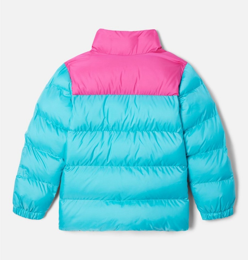 Blue Kids' Columbia Puffect Jacket | 8649-AMSOV