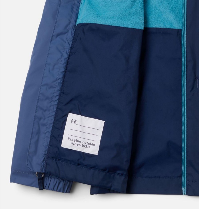 Blue Kids' Columbia Rain-Zilla Jacket | 0315-OTQUP