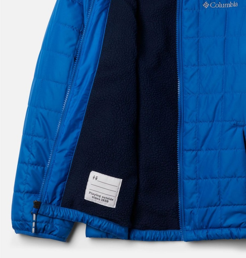 Blue Kids' Columbia Rugged Ridge Sherpa Lined Jacket | 8056-BVNEM