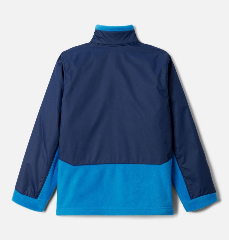 Blue Kids' Columbia Steens Mountain Overlay Fleece Jacket | 4697-IGWLC