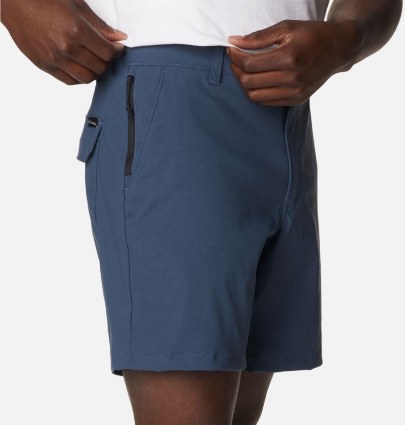 Blue Men's Columbia Canyon Gate Utility Shorts | 4103-LKTSC