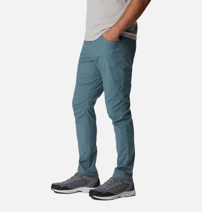 Blue Men's Columbia Cobble Creek 5-Pocket Pants | 1078-HTYUS