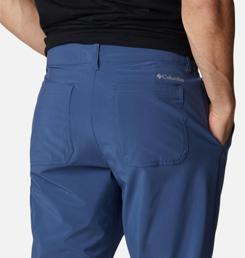 Blue Men's Columbia Narrows Pointe Pants | 4596-KYCPW