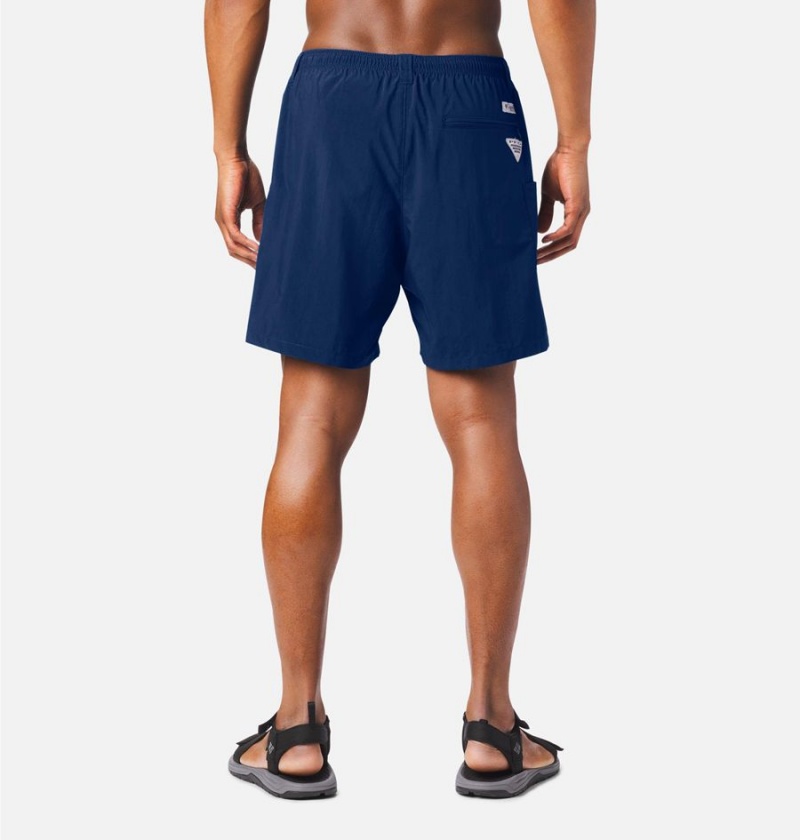 Blue Men's Columbia PFG Backcast III Water Shorts | 2615-RVJSN