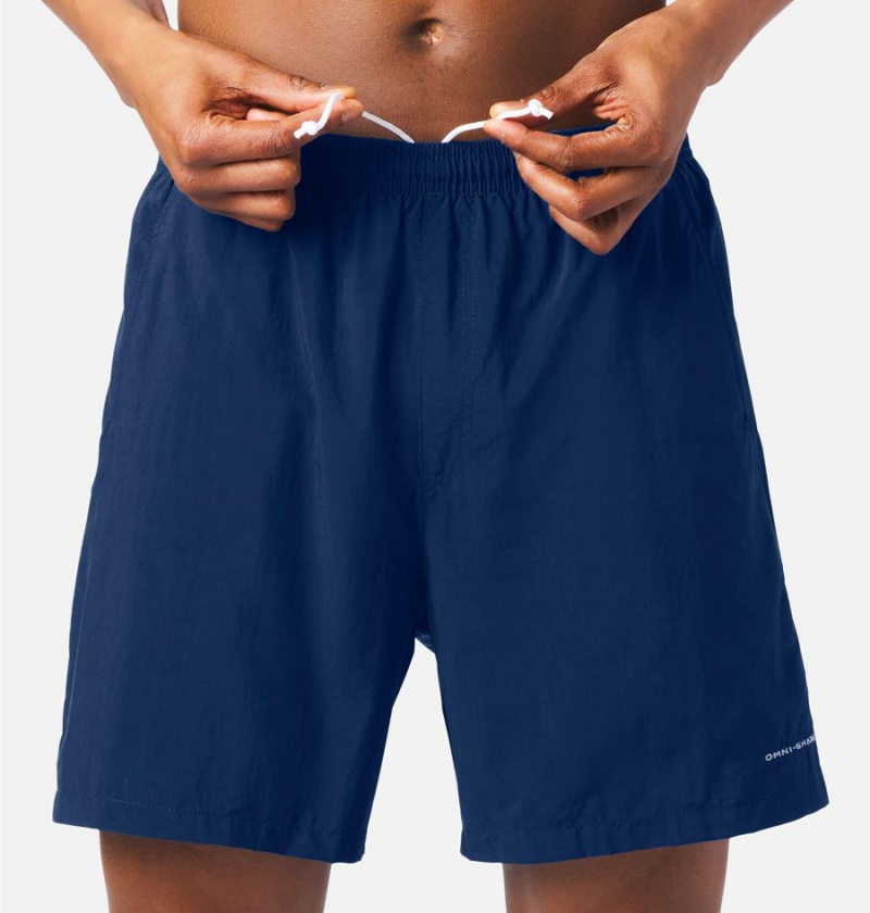 Blue Men's Columbia PFG Backcast III Water Shorts | 2615-RVJSN