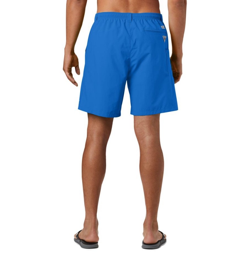 Blue Men's Columbia PFG Backcast III Water Shorts | 3257-YHMTJ