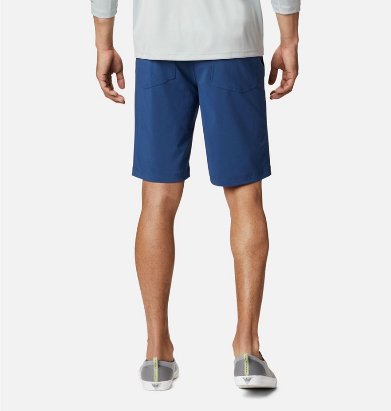 Blue Men's Columbia PFG Slack Tide Shorts | 0314-XCOPZ